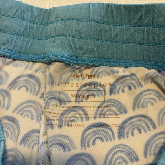Women’s Little Sleepies Blue Rainbows Sleep Pant/Joggers - Picture 3 of 7